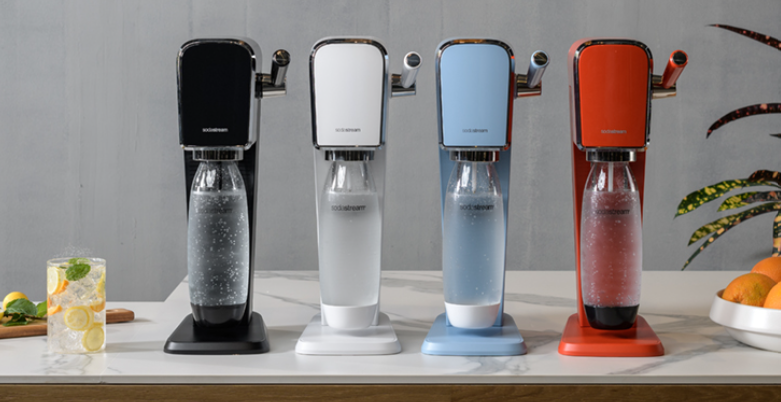 Save $70 on the SodaStream Art with 3-Pack CO2 and Carbonating Bottle
