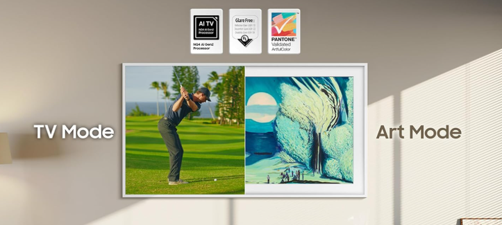 Save $300 on the Samsung 55-Inch Class The Frame 4K QLED Smart TV