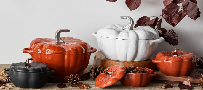 Save 40% on the Staub Ceramic 0.75-qt Petite Pumpkin, Oven & Stove Safe