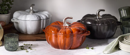 Get ready for fall with 46% off the Staub Cast Iron 3.5 qt, Pumpkin, Dutch Oven