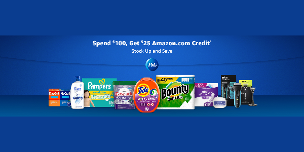 Spend $100, Get $25 in Amazon Credit